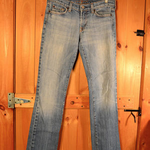7 for all mankind straight jeans size 28